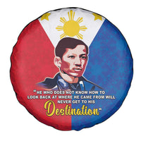Philippines Filipinos Spare Tire Cover Jose Rizal Flag Style