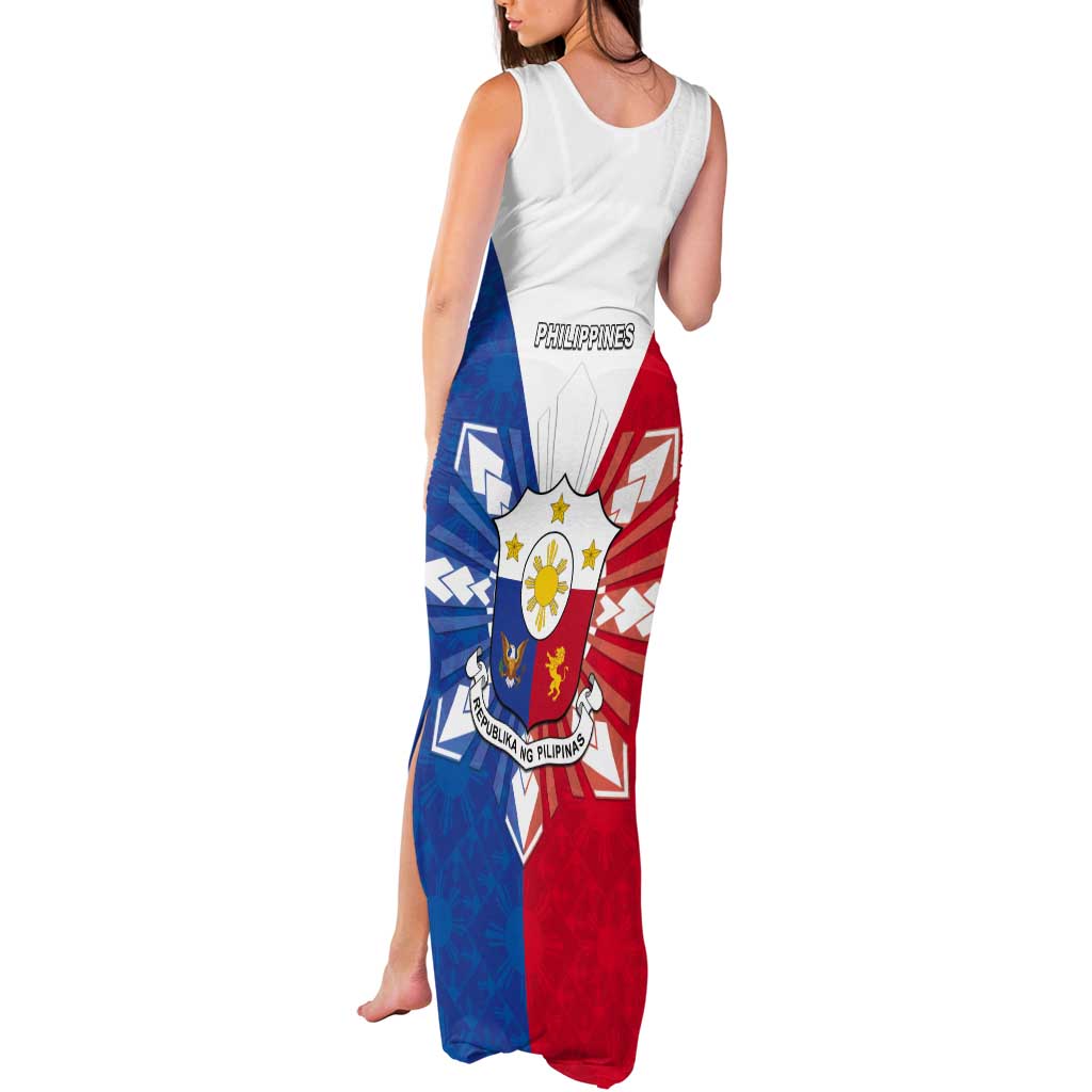 Philippines Filipinos Tank Maxi Dress Jose Rizal Flag Style