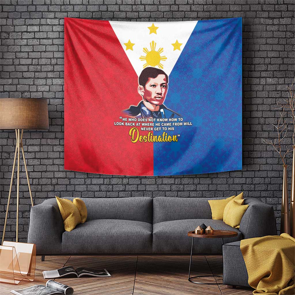 Philippines Filipinos Tapestry Jose Rizal Flag Style