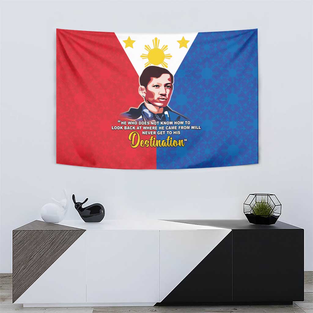 Philippines Filipinos Tapestry Jose Rizal Flag Style