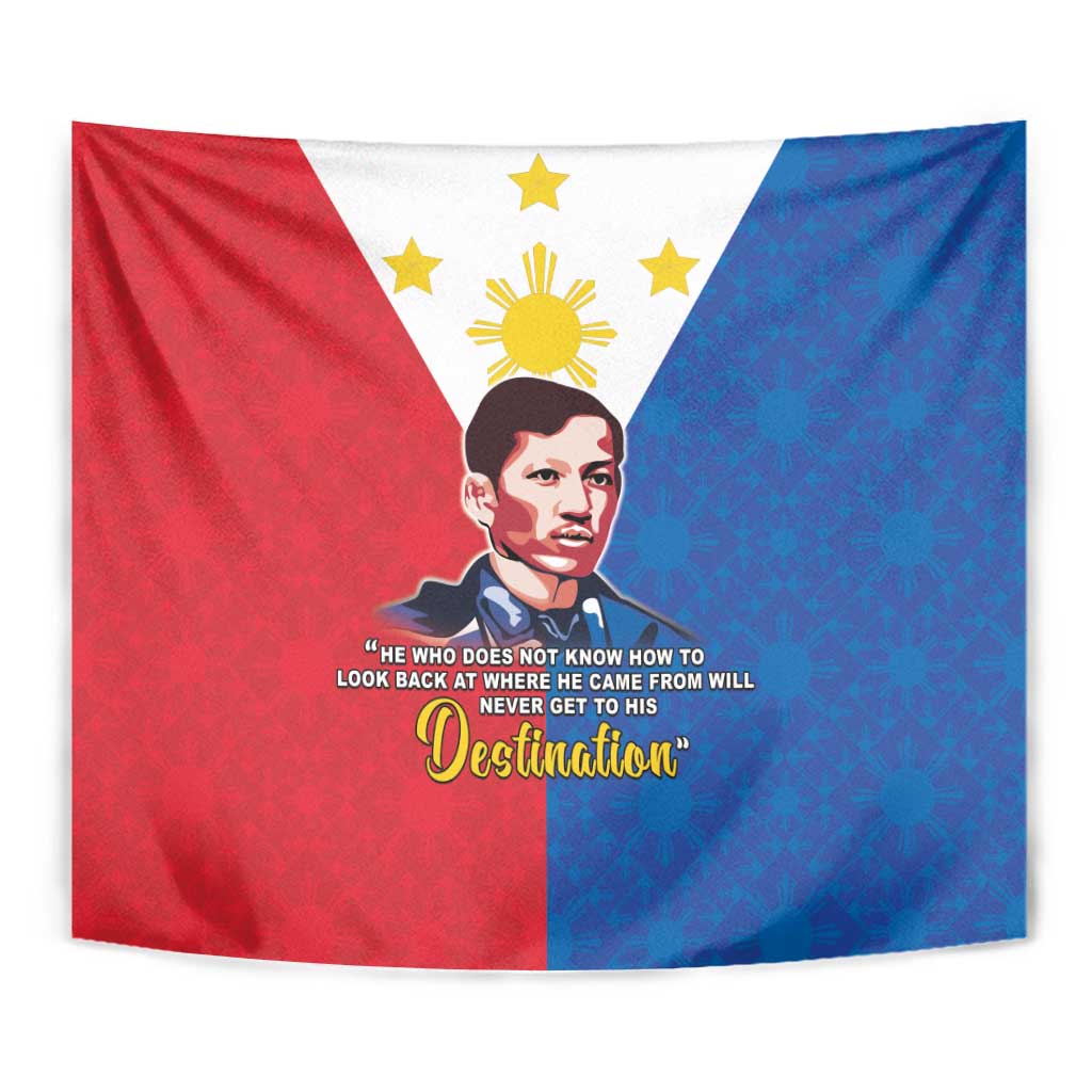 Philippines Filipinos Tapestry Jose Rizal Flag Style