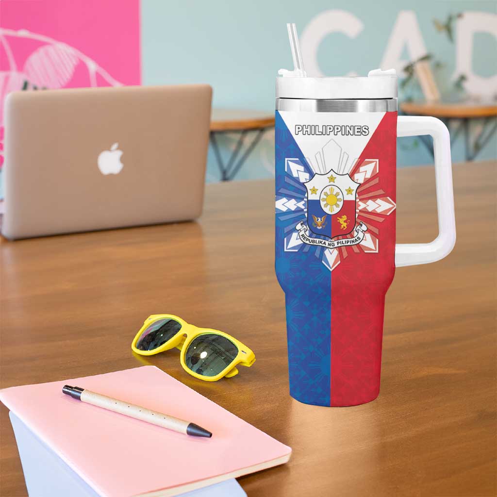 Philippines Filipinos Tumbler With Handle Jose Rizal Flag Style