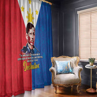 Philippines Filipinos Window Curtain Jose Rizal Flag Style