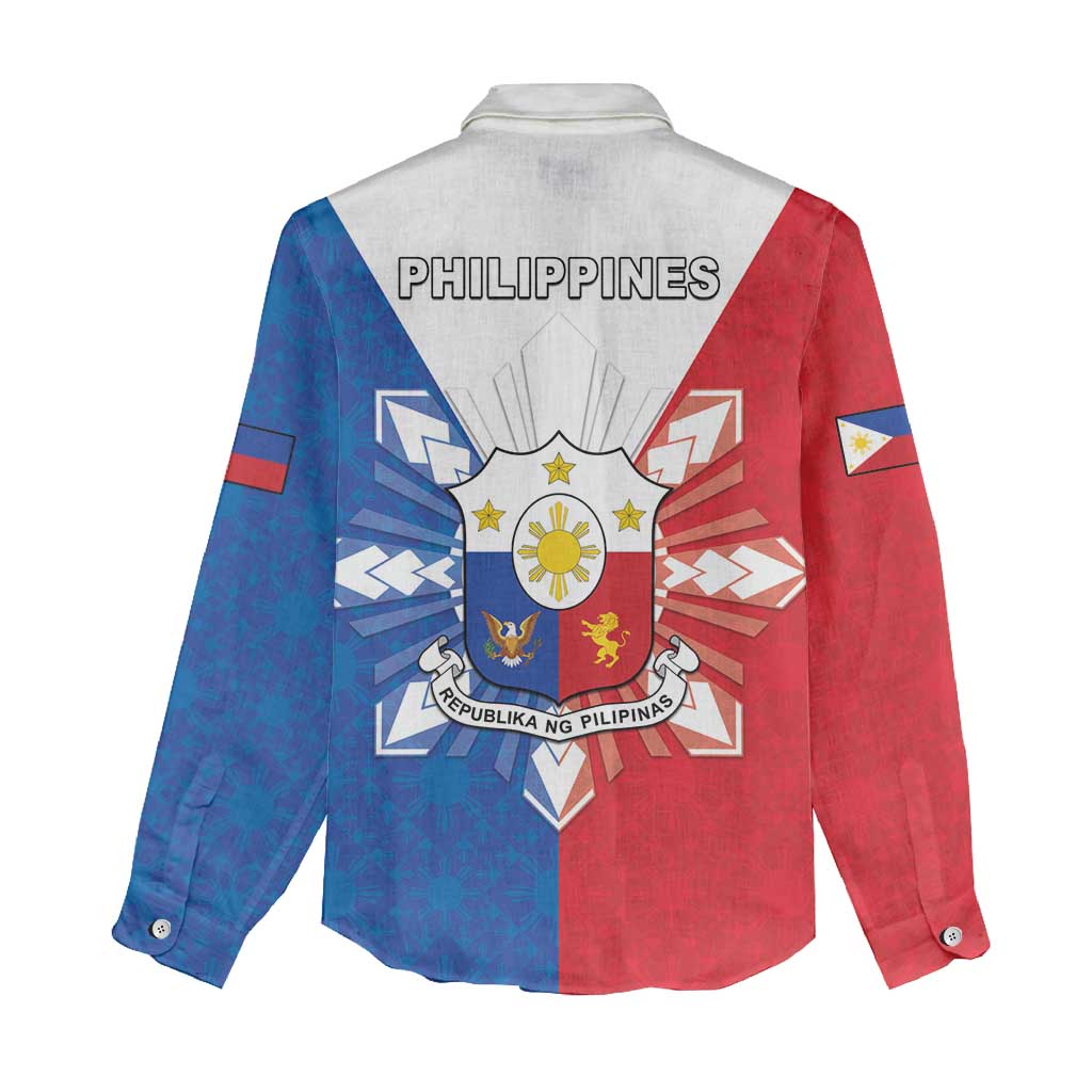 Philippines Filipinos Women Casual Shirt Jose Rizal Flag Style