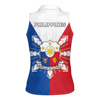 Philippines Filipinos Women Sleeveless Polo Shirt Jose Rizal Flag Style