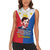 Philippines Filipinos Women Sleeveless Polo Shirt Jose Rizal Flag Style