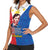 Philippines Filipinos Women Sleeveless Polo Shirt Jose Rizal Flag Style