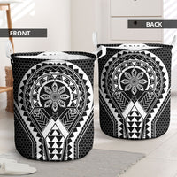 Philippines Batok Tribal Inspired Tattoo Black Laundry Basket