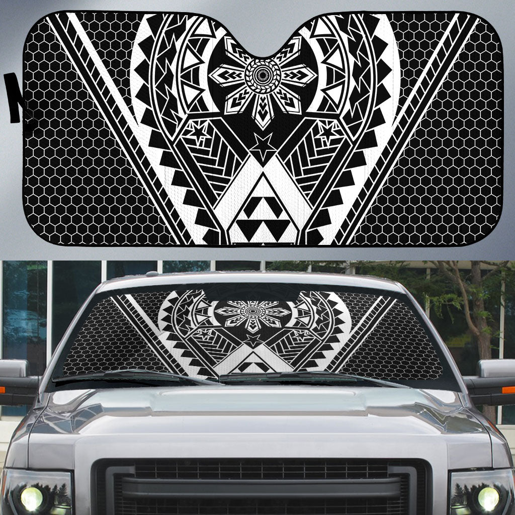 Philippines Batok Tribal Inspired Tattoo Black Auto Sun Shade