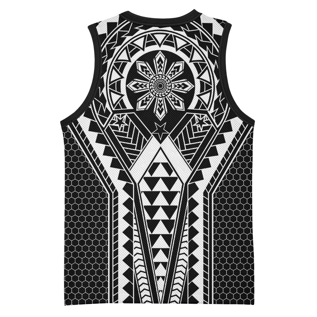 Philippines Batok Tribal Inspired Tattoo Black Basketball Jersey