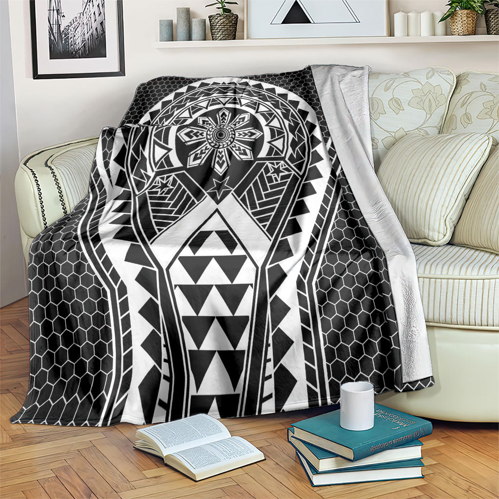 Philippines Batok Tribal Inspired Tattoo Black Blanket