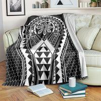 Philippines Batok Tribal Inspired Tattoo Black Blanket