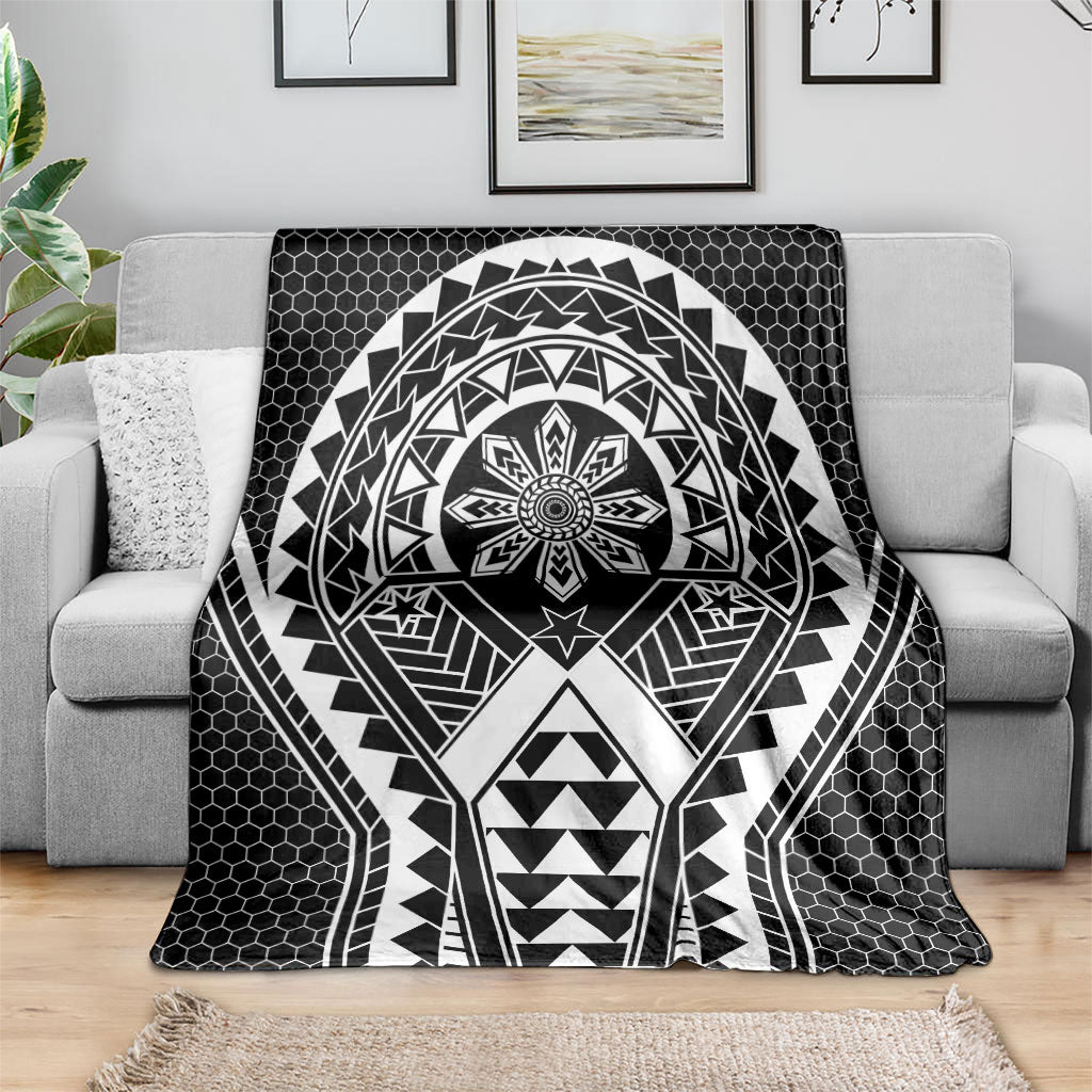 Philippines Batok Tribal Inspired Tattoo Black Blanket