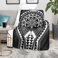Philippines Batok Tribal Inspired Tattoo Black Blanket