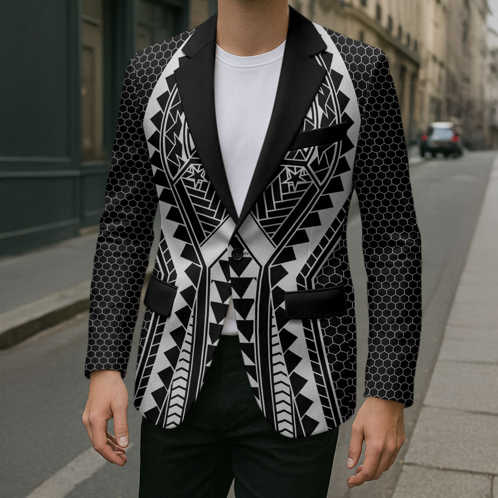 Philippines Batok Tribal Inspired Tattoo Black Blazer
