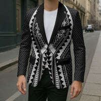 Philippines Batok Tribal Inspired Tattoo Black Blazer