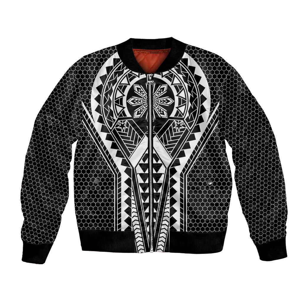 Philippines Batok Tribal Inspired Tattoo Black Bomber Jacket