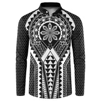 Philippines Batok Tribal Inspired Tattoo Black Button Sweatshirt