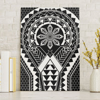 Philippines Batok Tribal Inspired Tattoo Black Canvas Wall Art