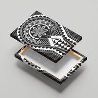 Philippines Batok Tribal Inspired Tattoo Black Canvas Wall Art