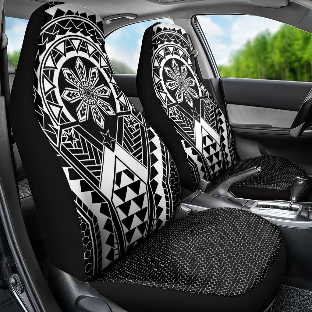 Philippines Batok Tribal Inspired Tattoo Black Car Seat Cover