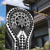 Philippines Batok Tribal Inspired Tattoo Black Garden Flag
