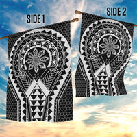 Philippines Batok Tribal Inspired Tattoo Black Garden Flag