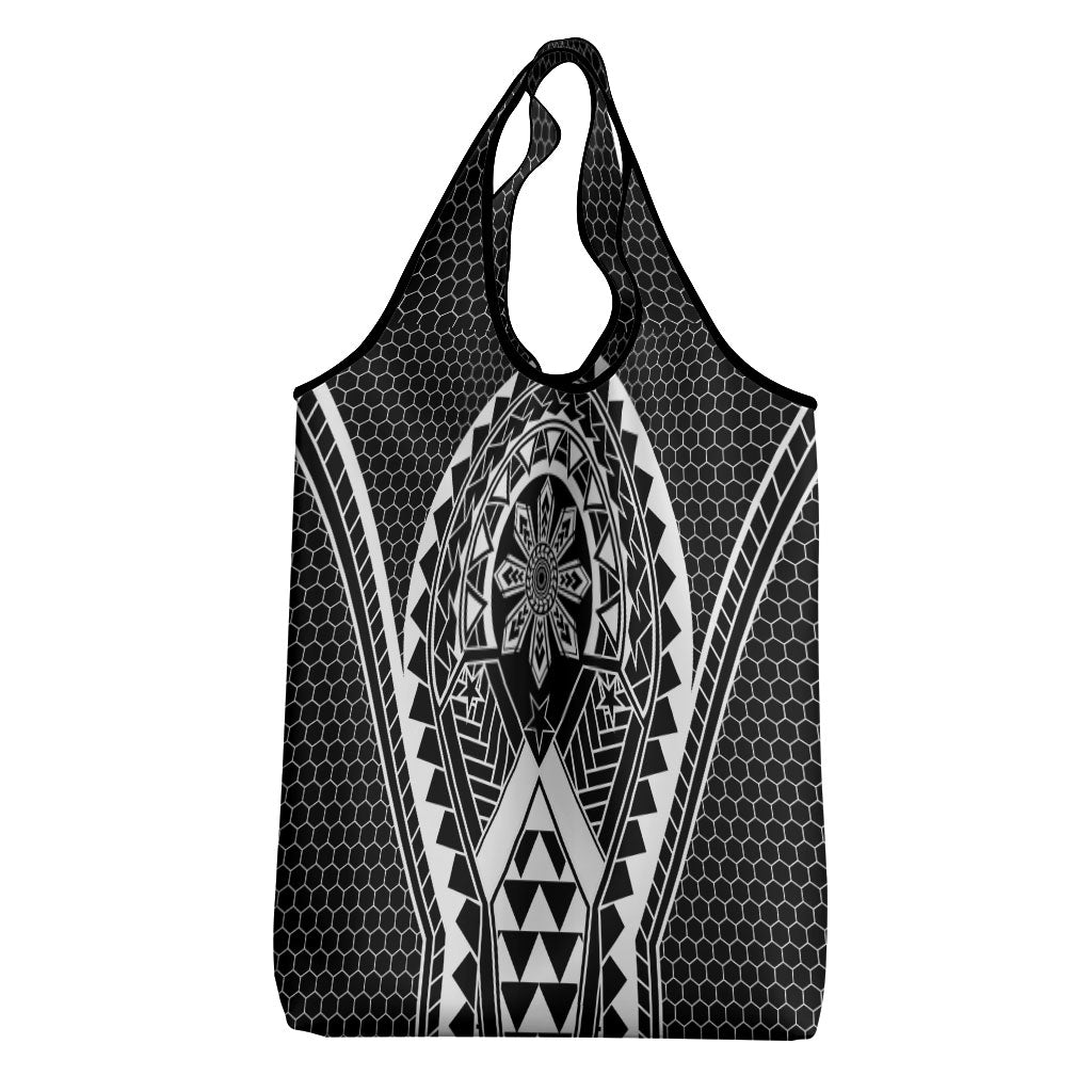 Philippines Batok Tribal Inspired Tattoo Black Grocery Bag