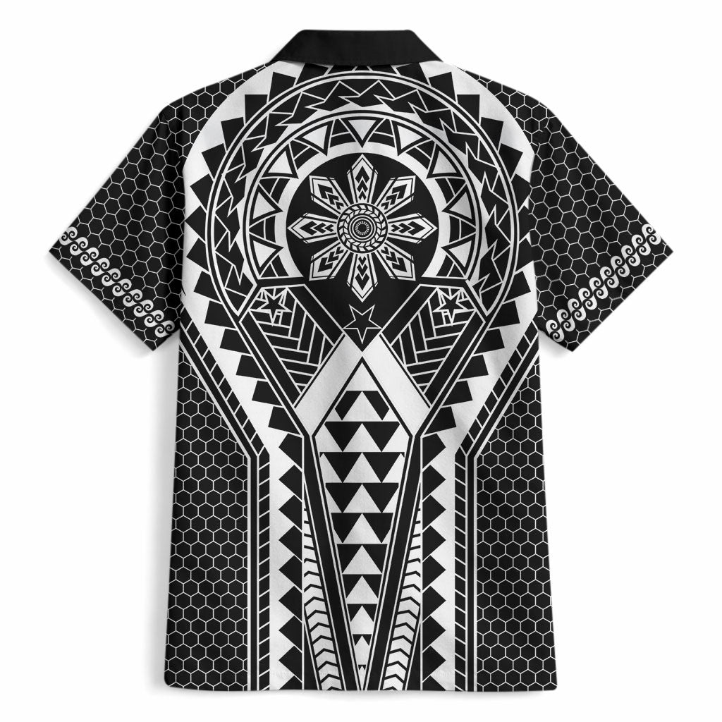 Philippines Batok Tribal Inspired Tattoo Black Hawaiian Shirt
