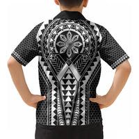 Philippines Batok Tribal Inspired Tattoo Black Kid Hawaiian Shirt