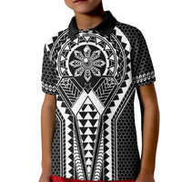 Philippines Batok Tribal Inspired Tattoo Black Kid Polo Shirt