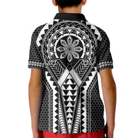 Philippines Batok Tribal Inspired Tattoo Black Kid Polo Shirt