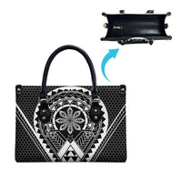 Philippines Batok Tribal Inspired Tattoo Black Leather Bag