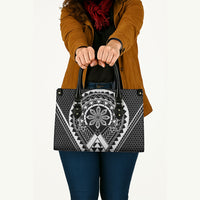 Philippines Batok Tribal Inspired Tattoo Black Leather Bag