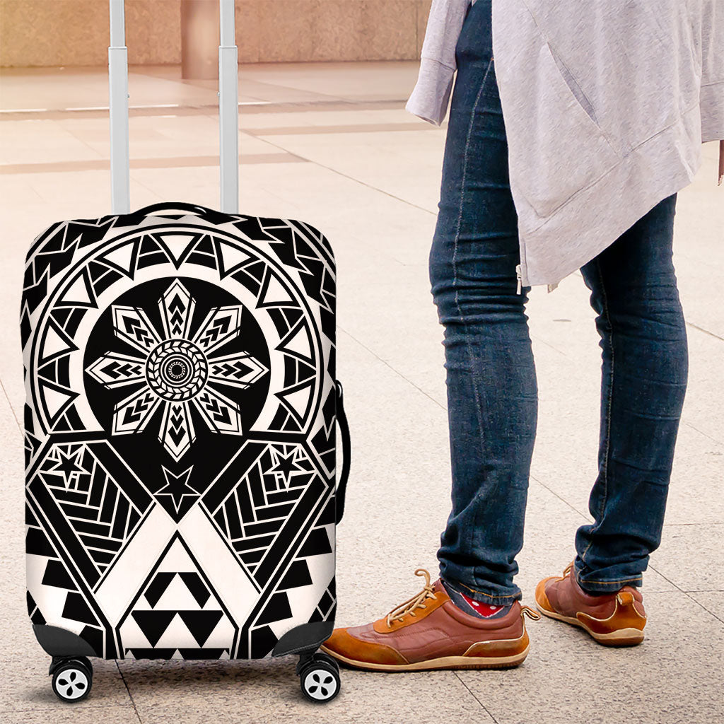 Philippines Batok Tribal Inspired Tattoo Black Luggage Cover