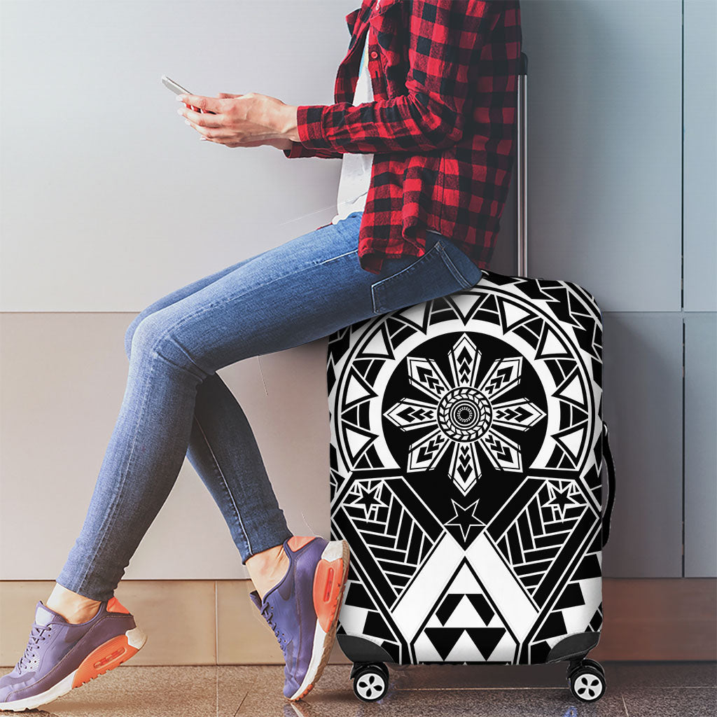 Philippines Batok Tribal Inspired Tattoo Black Luggage Cover