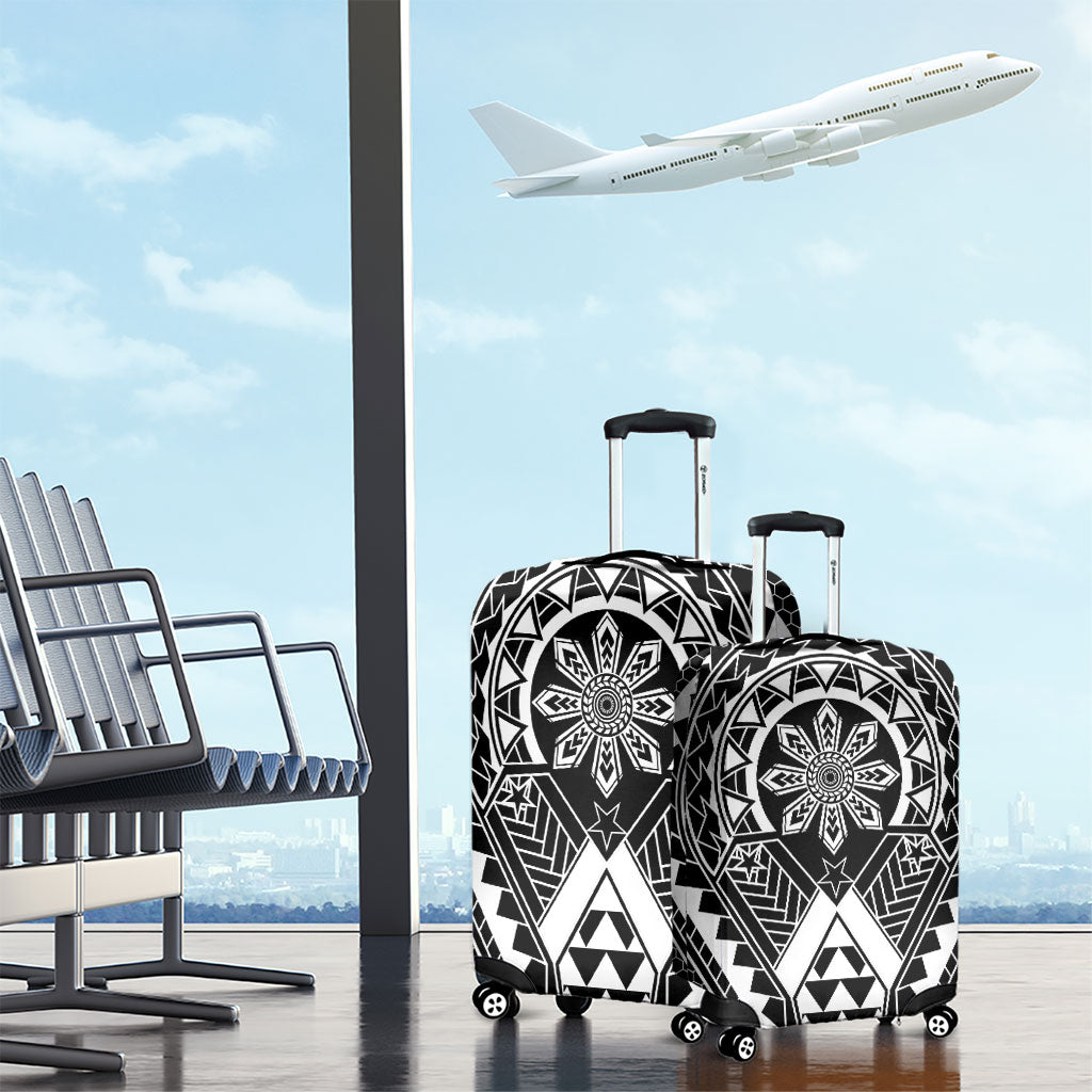 Philippines Batok Tribal Inspired Tattoo Black Luggage Cover