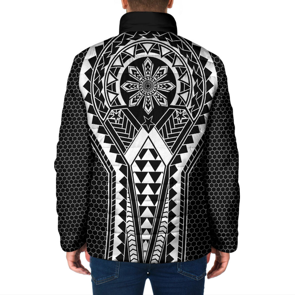 Philippines Batok Tribal Inspired Tattoo Black Padded Jacket