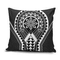 Philippines Batok Tribal Inspired Tattoo Black Pillow Cover