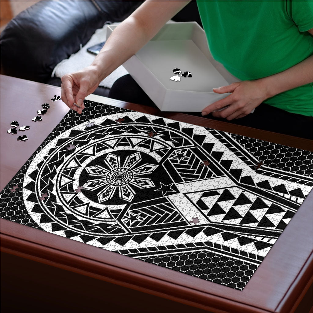 Philippines Batok Tribal Inspired Tattoo Black Puzzle
