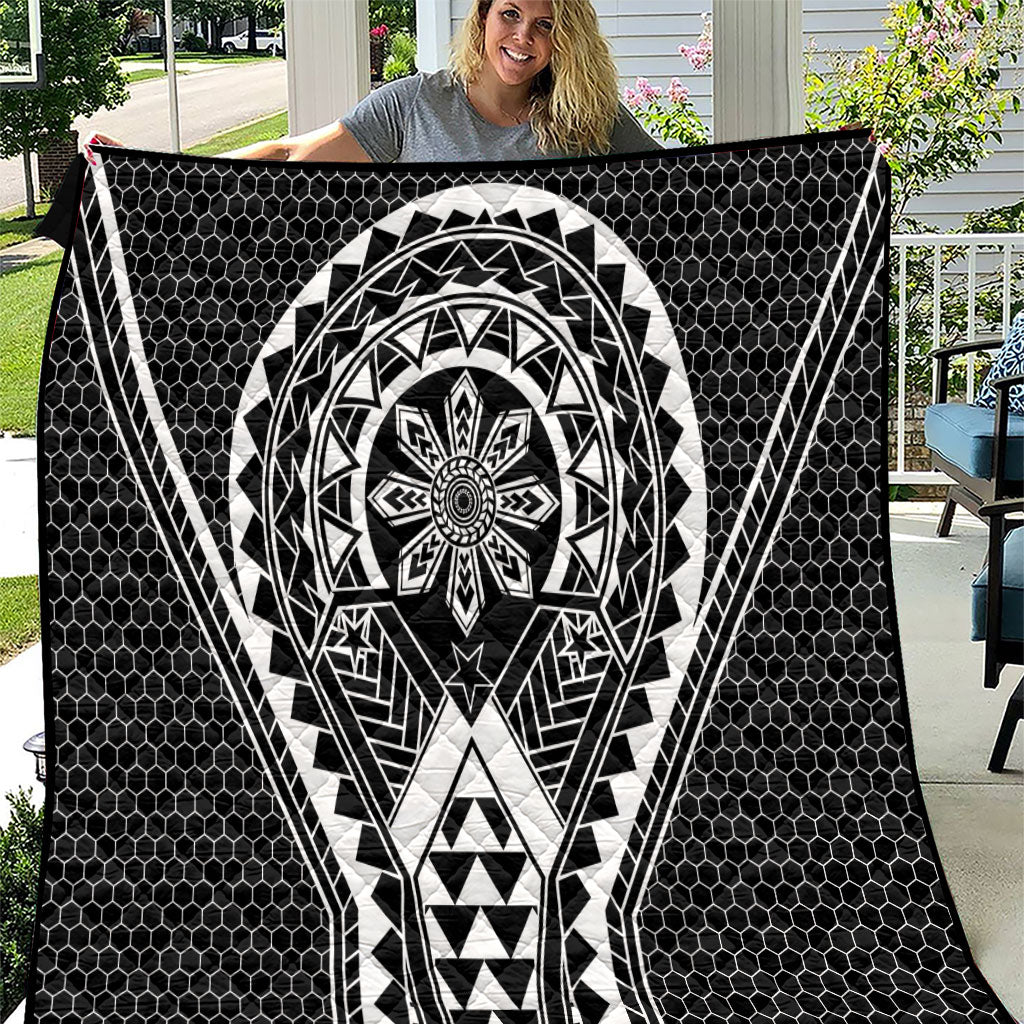 Philippines Batok Tribal Inspired Tattoo Black Quilt