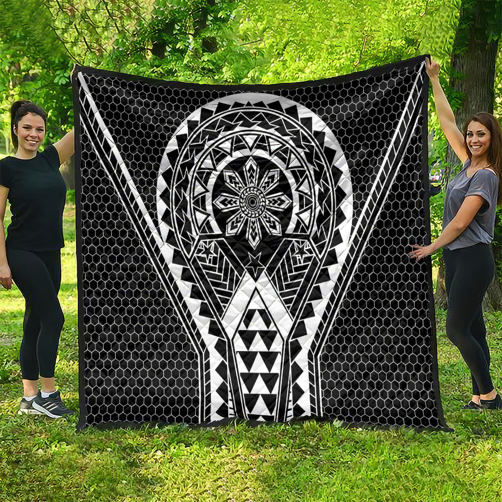 Philippines Batok Tribal Inspired Tattoo Black Quilt