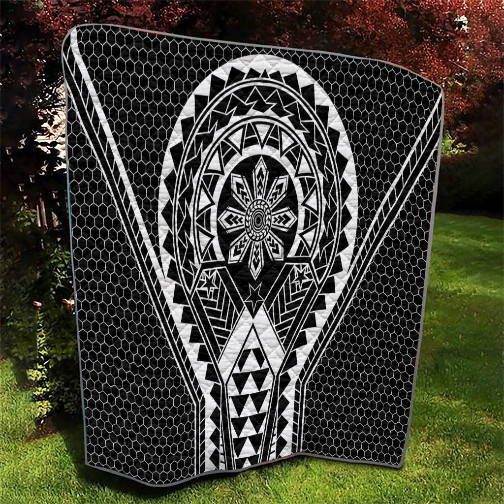 Philippines Batok Tribal Inspired Tattoo Black Quilt
