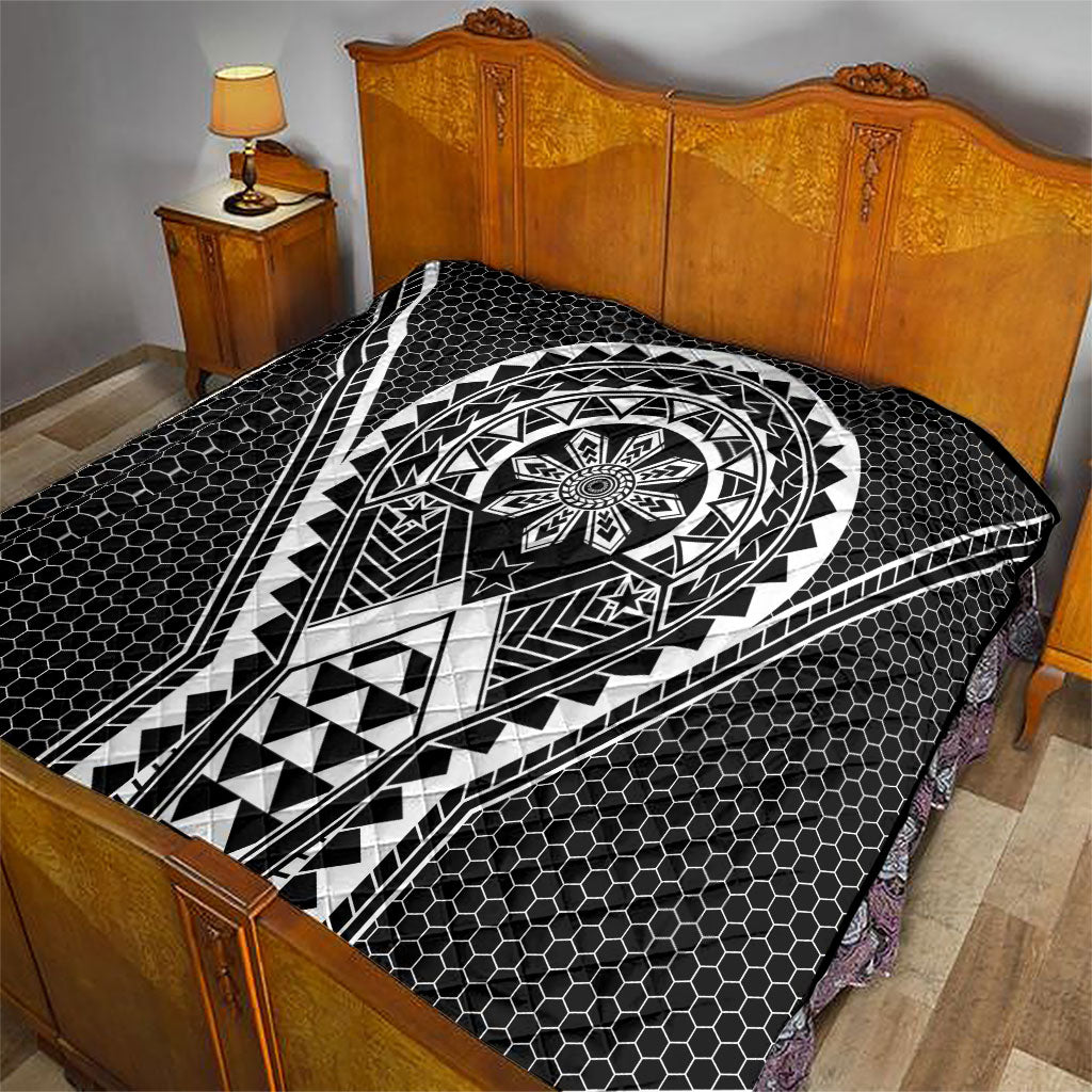 Philippines Batok Tribal Inspired Tattoo Black Quilt