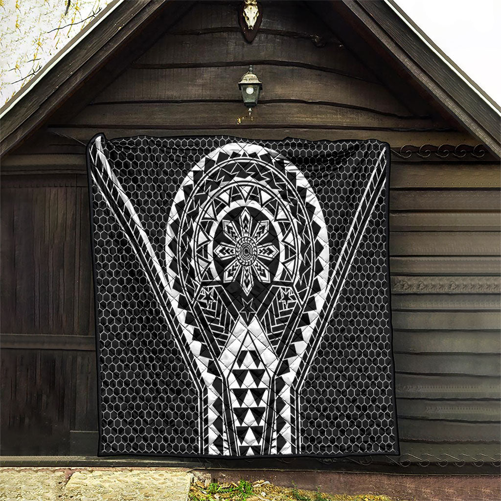 Philippines Batok Tribal Inspired Tattoo Black Quilt