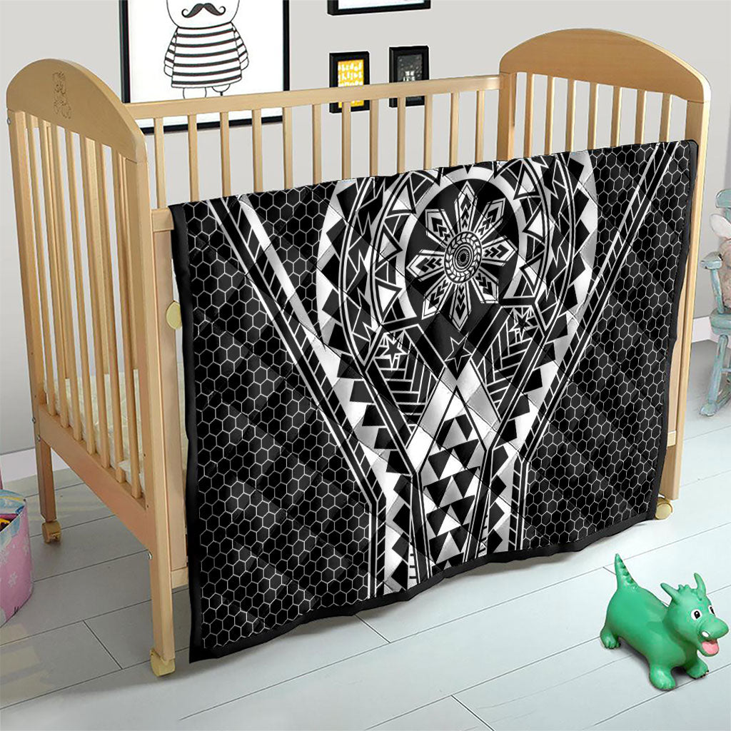 Philippines Batok Tribal Inspired Tattoo Black Quilt