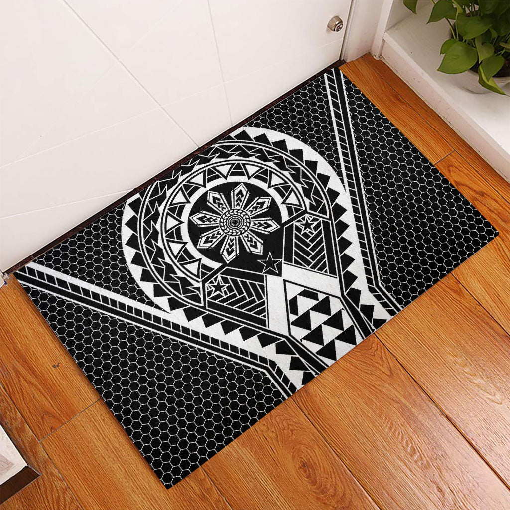 Philippines Batok Tribal Inspired Tattoo Black Rubber Doormat