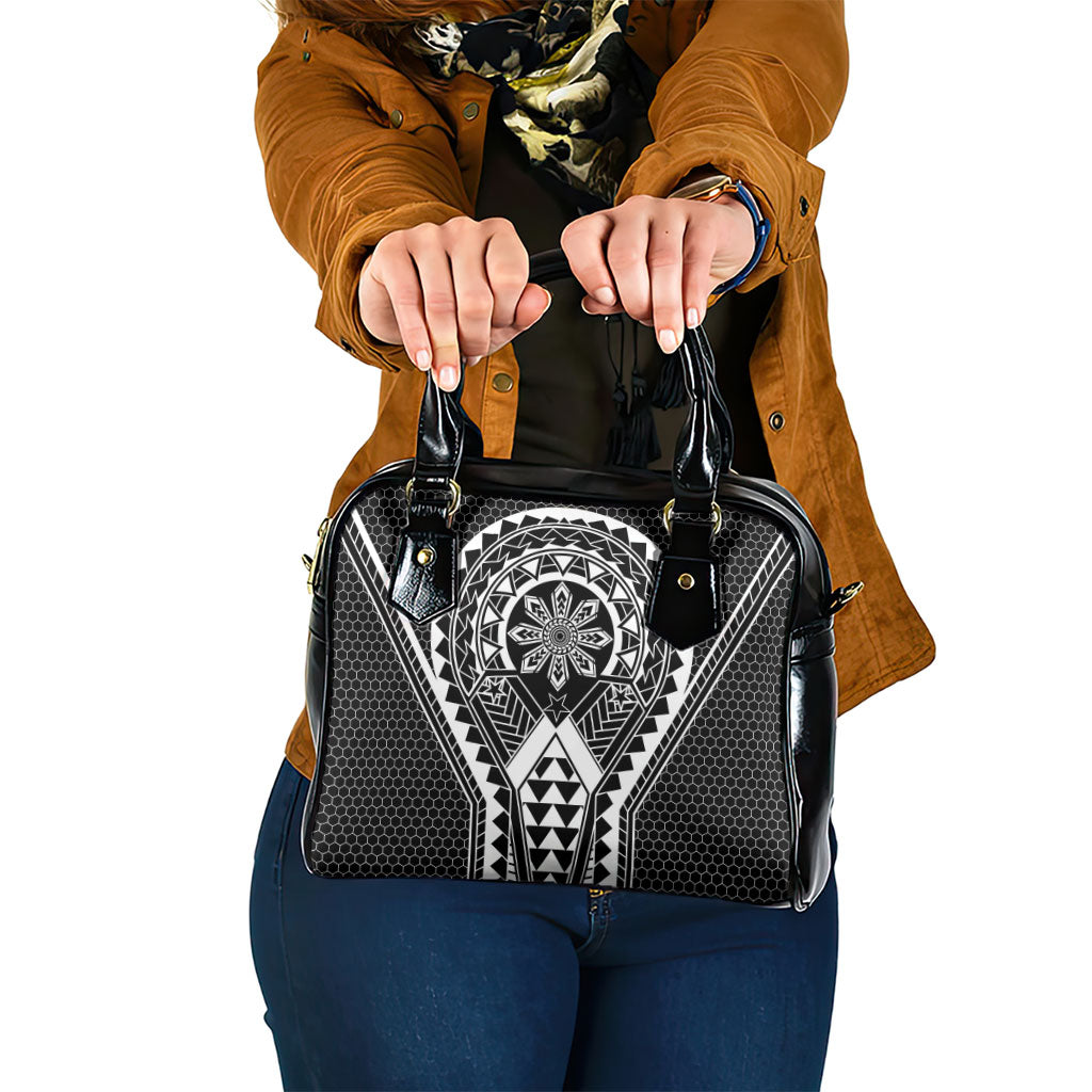 Philippines Batok Tribal Inspired Tattoo Black Shoulder Handbag