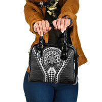 Philippines Batok Tribal Inspired Tattoo Black Shoulder Handbag