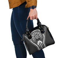 Philippines Batok Tribal Inspired Tattoo Black Shoulder Handbag